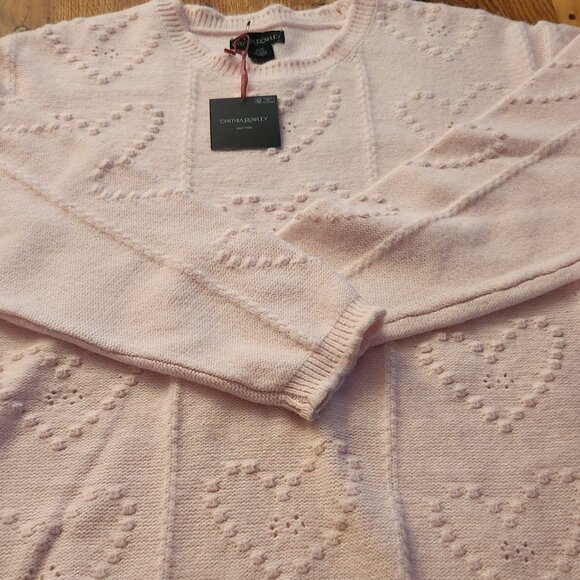 Adorable Heavy Knit Hearts Sweater - Picture 4 of 6